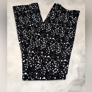 Erica Taylor Black/Cream pull on Pants. Size M